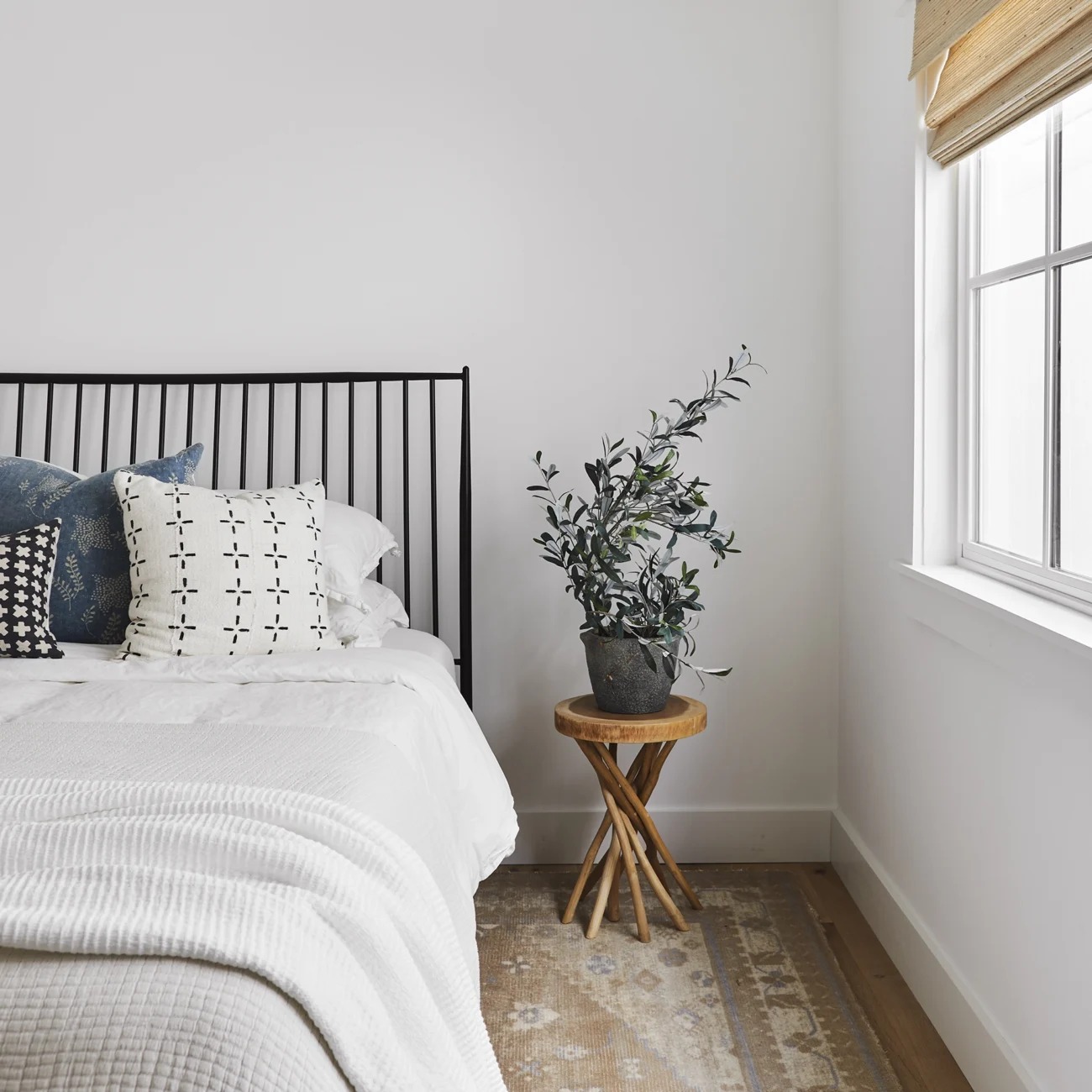Christine Vroom Interiors | Gentry | Bright, white bedroom