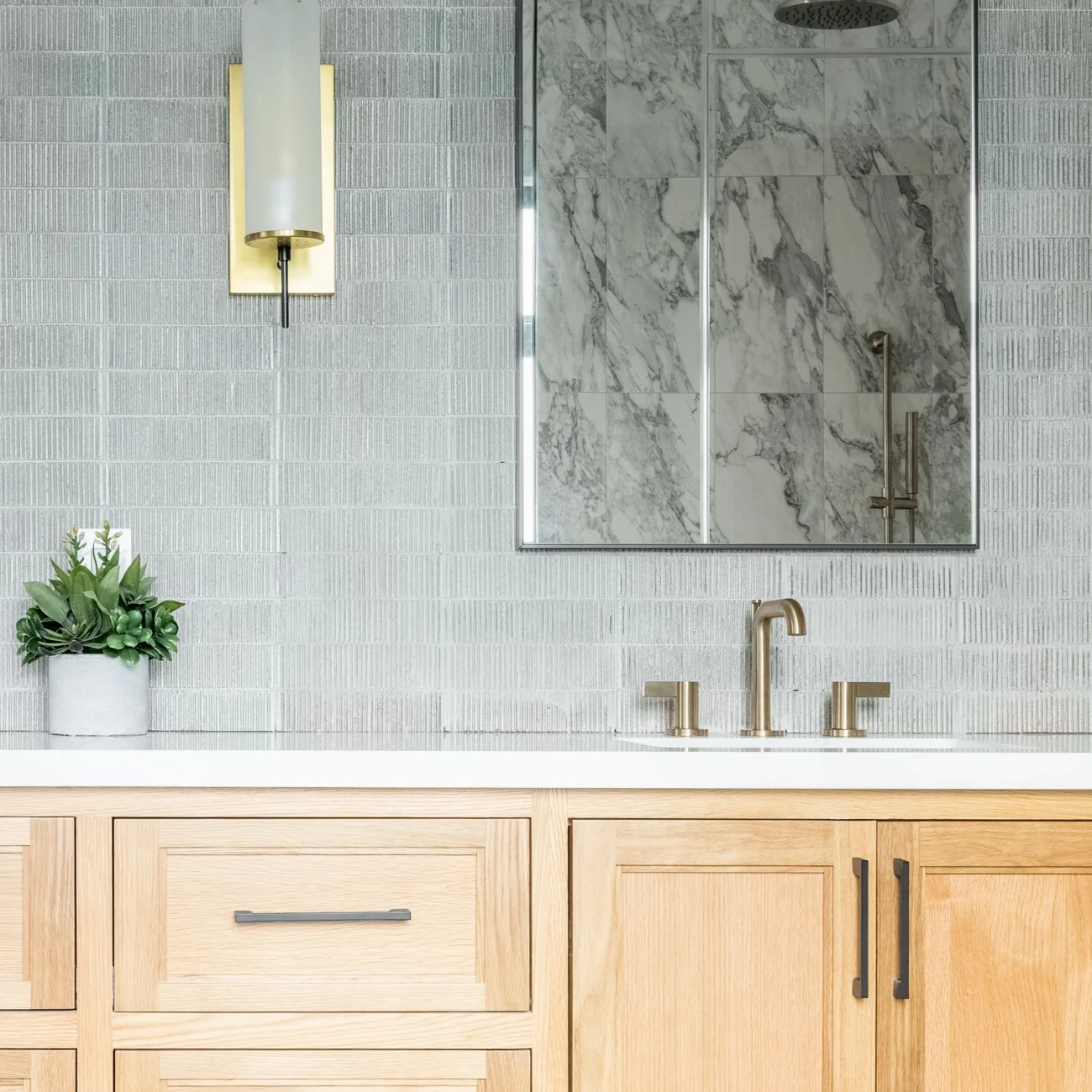 Christine Vroom Interiors | 36th | Costal bathroom with double vanity