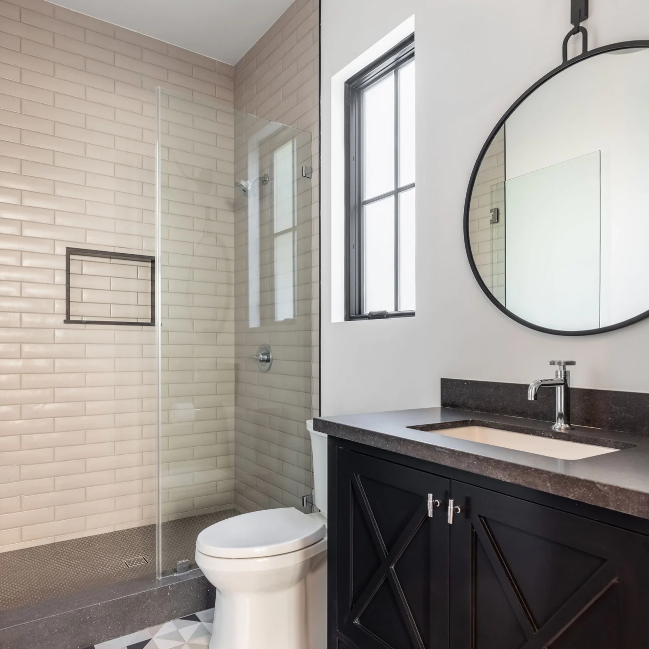Christine Vroom Interiors | 36th | Bright, white, costal bathroom